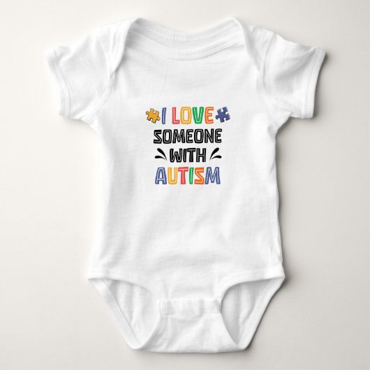 I Love Someone With Autism Romper (Voorkant)