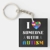 I Love Someone With Autism Sleutelhanger (voorkant)