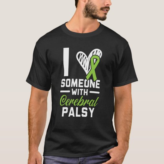 I Love Someone With Cerebral Palsy Warrior Support T-shirt (Voorkant)
