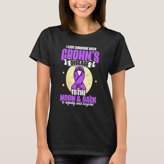 I Love Someone With Crohn's Disease for Patient T-shirt (Voorkant)