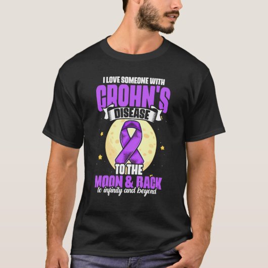 I Love Someone With Crohn's Disease for Patient T-shirt (Voorkant)