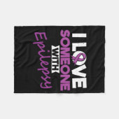 I Love Someone With Epilepsy Day Seizures Warrior  Fleece Deken (Voorkant (Horizontaal))