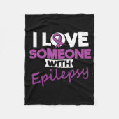 I Love Someone With Epilepsy Day Seizures Warrior Fleece Deken (Voorkant)