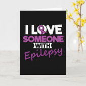 I Love Someone With Epilepsy Day Seizures Warrior Kaart (Gele Bloem)