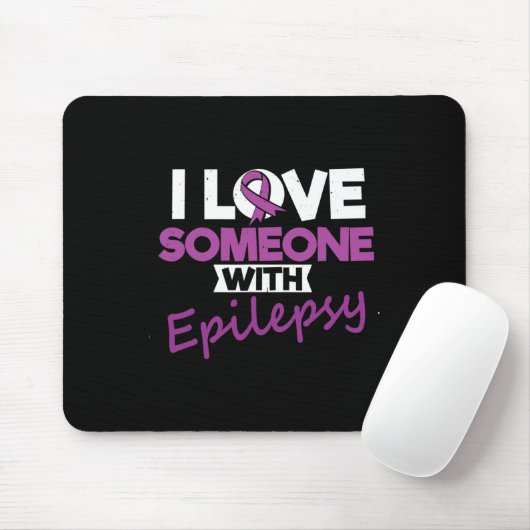 I Love Someone With Epilepsy Day Seizures Warrior Muismat (Met muis)