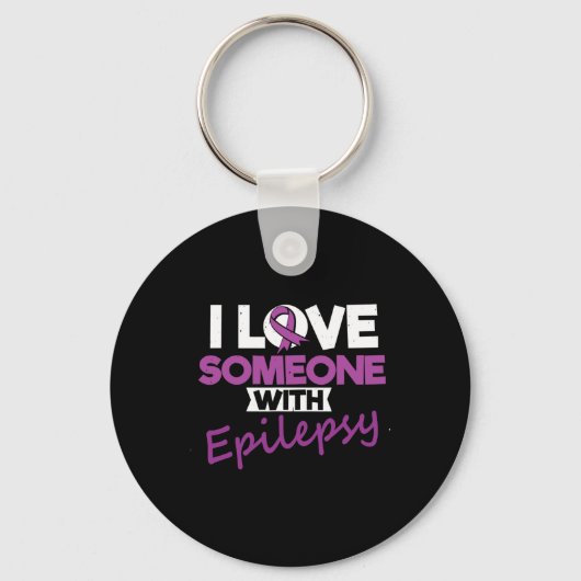 I Love Someone With Epilepsy Day Seizures Warrior Sleutelhanger (Voorkant)
