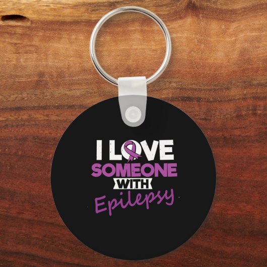 I Love Someone With Epilepsy Day Seizures Warrior Sleutelhanger (Voorkant)