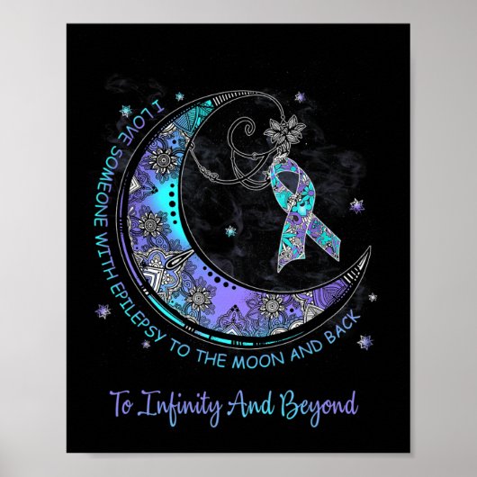 I Love Someone With Epilepsy To The Moon And Byck Poster (Voorkant)