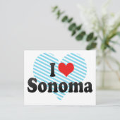 I Love Sonoma Briefkaart (Staand voorkant)