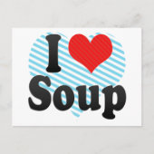 I Love Soup Briefkaart (Voorkant)