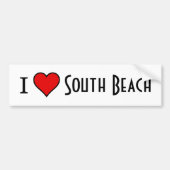 ~I Love South Beach~ BUMPERSTICKER (Voorkant)