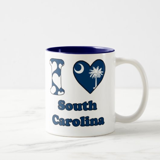I love South Carolina Tweekleurige Koffiemok (Rechts)
