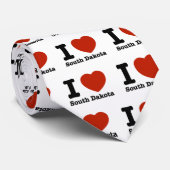 I Love South dakota Stropdas (Opgerold)