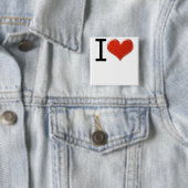 I Love Souvenirs Vierkante Button 5,1 Cm (In situ)
