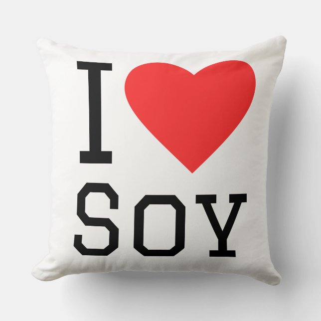 I love soy kussen (Voorkant)