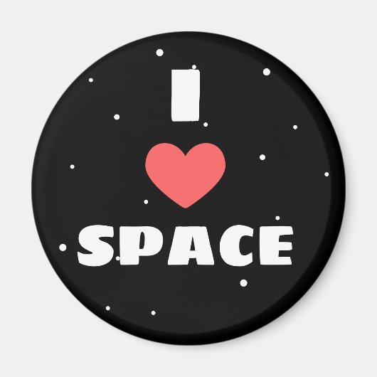 I Love Space Magneet (Voorkant)