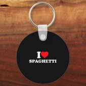 I Love Spaghetti I Heart Spaghetti Lover Food Past Sleutelhanger (Voorkant)
