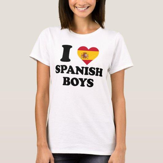 I love Spanish Boys T-shirt (Voorkant)