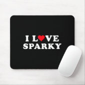 I Love Sparky Matching Girlfriend &amp; Boyfriend  Muismat (Met muis)