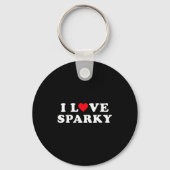 I Love Sparky Matching Girlfriend & Boyfriend Sleutelhanger (Voorkant)
