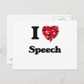 I Love Speech Briefkaart (Voorkant / Achterkant)