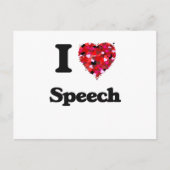 I Love Speech Briefkaart (Voorkant)