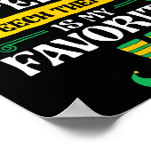 I Love Speech Speech Therapy Is My Favorite  Poster (Hoek)