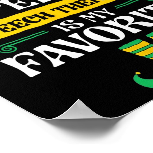 I Love Speech Speech Therapy Is My Favorite Poster (Hoek)