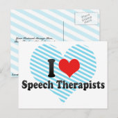 I Love Speech Therapists Briefkaart (Voorkant / Achterkant)