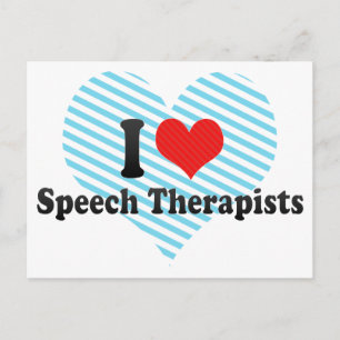 I Love Speech Therapists Briefkaart
