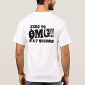I Love Speed Skating (OMG!) Basic T-shirt (Achterkant)