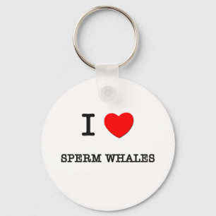 I Love SPERM WHALES Sleutelhanger