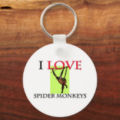 I Love Spider Monkeys Sleutelhanger (Voorkant)