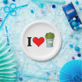 I Love Spinach Paper Plates Papieren Bordje (Feest)