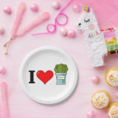 I Love Spinach Paper Plates Papieren Bordje (Feest)