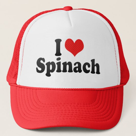 I Love Spinach Trucker Pet (Voorkant)