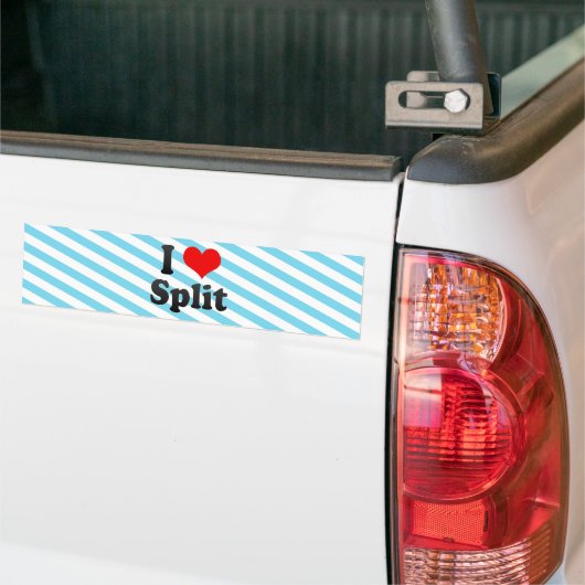 I Love Split, Kroatië Bumpersticker (Op Truck)