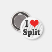 I Love Split, Kroatië Magneet (Voorkant / Achterkant)