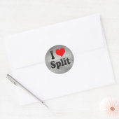 I Love Split, Kroatië Ronde Sticker (Envelop)