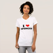 I Love Sponges T-shirt (Voorkant volledig)