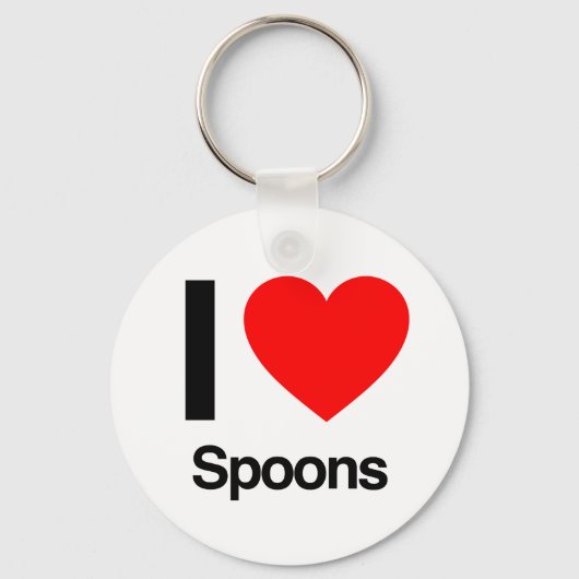 i love spoons sleutelhanger (Voorkant)