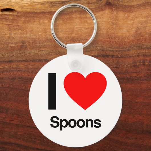 i love spoons sleutelhanger (Voorkant)