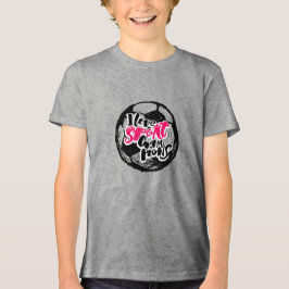I Love Sport Kampioenen Typografie Ontwerp Tri-Blend Shirt