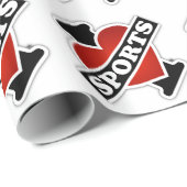 I Love Sports Cadeaupapier (Rol Hoek)