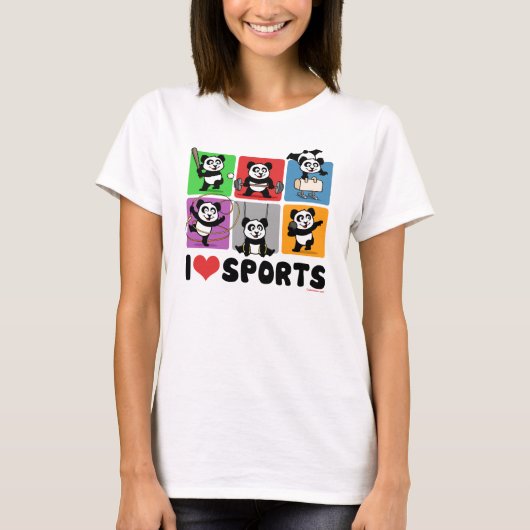 I Love Sports (light t-shirts) T-shirt (Voorkant)