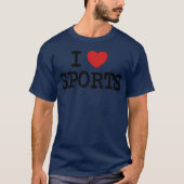 I love sports Sport fitness perfect body friends T-shirt (Voorkant)