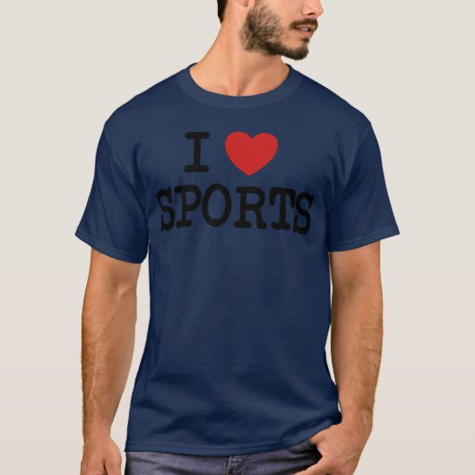 I love sports Sport fitness perfect body friends T-shirt (Voorkant)