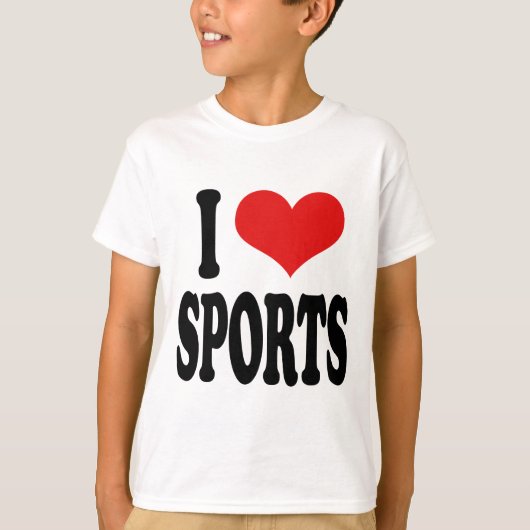 I Love Sports T-shirt (Voorkant)