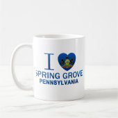I Love Spring Grove, PA Koffiemok (Links)