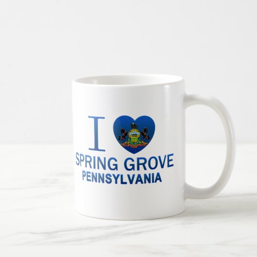 I Love Spring Grove, PA Koffiemok (Rechts)